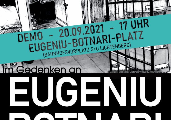 In memory of Eugeniu Botnari and Kurt Schneider – Anti-fascist commemoration in Lichtenberg